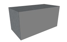 Betonový blok AB1R 1600x800x800 mm